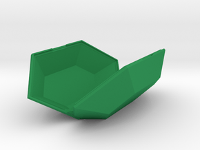 Print-In-Place Rupee Box in Green Processed Versatile Plastic