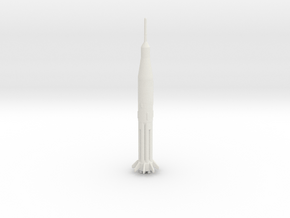 Saturn IB in White Natural Versatile Plastic: 1:700