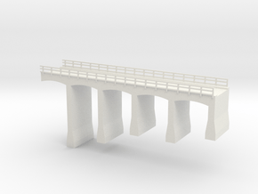 North Fork Bridge Section 4 Z scale in White Natural Versatile Plastic