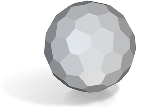 3.Biscribed Hexpropello Dodecahedron (Dextro) 10mm in Tan Fine Detail Plastic