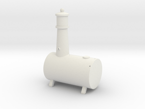 On30 Japanese Station Fuel Tank in White Natural Versatile Plastic