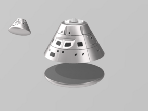 Orion Crew Capsule in White Natural Versatile Plastic: 6mm