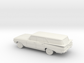 1/87 1959 Chevrolet Impala Wagon Hollow Shell in White Natural Versatile Plastic