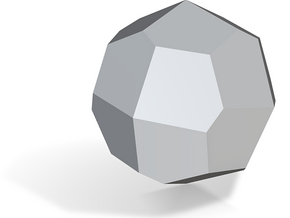 Biscribed Pentagonal Icositetrahedron (Dextro)10mm in Tan Fine Detail Plastic