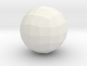 Biscribed Propello Disdyakis Dodecahedron - 1in in White Natural Versatile Plastic