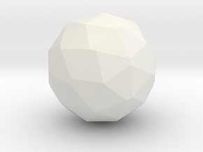 15. Biscribed Propello Icosahedron - 1in in White Natural Versatile Plastic