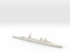 Raimondo Montecuccoli light cruiser 1:1800 WW2 in White Natural Versatile Plastic