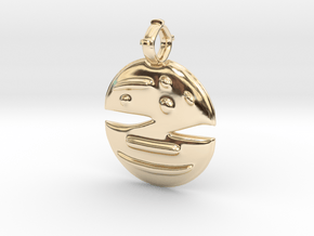 Amulet - misty in 14k Gold Plated Brass