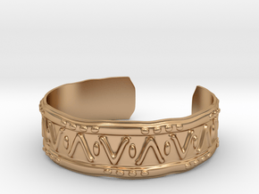 Cuff - Dots and Dashes M/L in Polished Bronze: Large