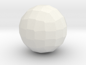 Biscribed Propello Truncated Cuboctahedron - 1in in White Natural Versatile Plastic