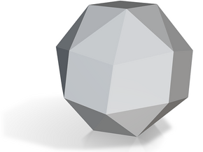 26. Biscribed  Snub Cube (Laevo) - 1in in Tan Fine Detail Plastic