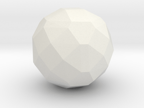 29. Biscribed Snub Truncated Octahedron - 1in in White Natural Versatile Plastic