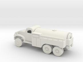 1/160 Scale USAAF GMC Fuel Truck in White Natural Versatile Plastic