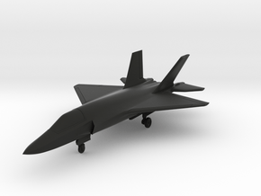 HAL AMCA Stealth Fighter 2021 (With Landing Gear) in Black Premium Versatile Plastic: 6mm