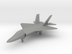 HAL AMCA Stealth Fighter 2021 (With Landing Gear) in Gray PA12: 1:200