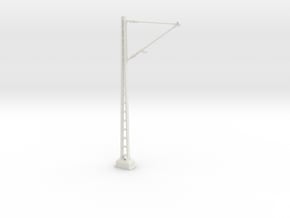 Catenary mast with arm 95 mm - Gauge 1 (1:32) in White Natural Versatile Plastic