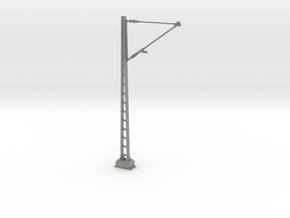 Catenary mast with arm 95 mm - Gauge 1 (1:32) in Gray PA12