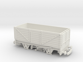 HO/OO scale 7-plank wagon low buffers v2 Bachmann in White Natural Versatile Plastic