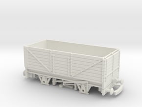 HO/OO scale 7-plank wagon low buffers v1 Bachmann in White Natural Versatile Plastic
