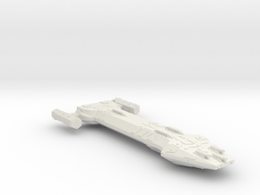 3788 Scale Hydran X-Ship Tartar-X Medium Cruiser in White Natural Versatile Plastic