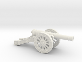 cannon 28mm heavy medieval  in White Natural Versatile Plastic