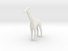 HO Scale Giraffe in White Natural Versatile Plastic