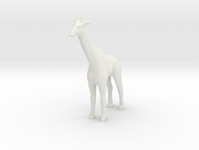 O Scale Giraffe  in White Natural Versatile Plastic