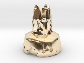Castle Ruins in 14k Gold Plated Brass