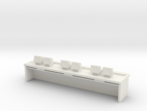 Fast Food Cash Counter 1/64 in White Natural Versatile Plastic