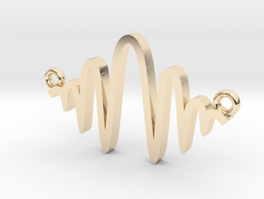 Uncertainty Principle Necklace in 14K Yellow Gold