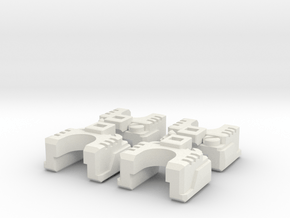 TF CW Prowl Arm Mode Retainer Clip Set in White Natural Versatile Plastic
