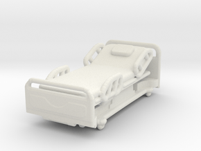 Modern Hospital Bed 1/43 in White Natural Versatile Plastic