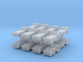 Modern Hospital Bed (x16) 1/220 in Smooth Fine Detail Plastic