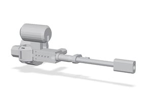 1:18 rail gun in Tan Fine Detail Plastic