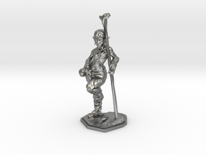 elven healer 39mm miniature in Natural Silver