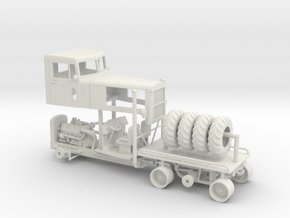 1/50th Rumrunner Peterbilt hot rod flatbed in White Natural Versatile Plastic