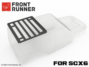 KCCX6016 SCX6 Front Runner rear rack in Black Natural Versatile Plastic