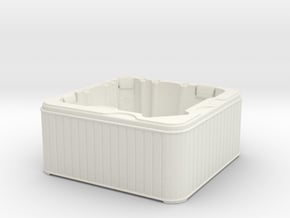 Jacuzzi Hot Tub 1/87 in White Natural Versatile Plastic