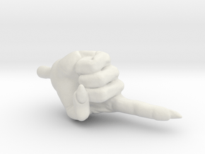 Motu Origins Hands (Pointing Evil) in White Natural Versatile Plastic