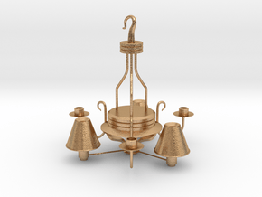 Printable Stylish Classical Chandelier in Natural Bronze
