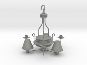 Printable Stylish Classical Chandelier in Gray PA12