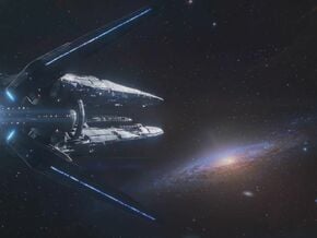 Mass Effect Ark Hyperion / Andromeda in Tan Fine Detail Plastic
