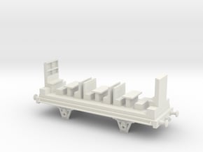 HO/OO Celebration Coach Chassis Chain in White Natural Versatile Plastic