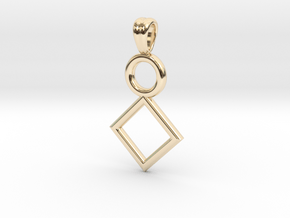 Symbolic 01 [pendant] in 14k Gold Plated Brass