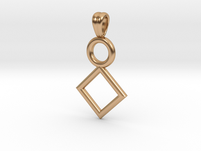 Symbolic 01 [pendant] in Polished Bronze