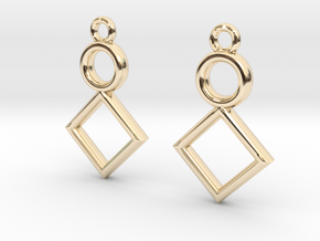 Symbolic 01 [Earrings] in 14k Gold Plated Brass