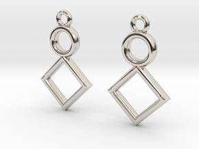 Symbolic 01 [Earrings] in Platinum