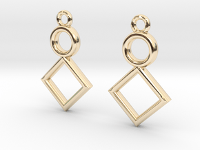 Symbolic 01 [Earrings] in 14K Yellow Gold