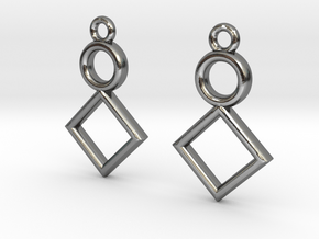 Symbolic 01 [Earrings] in Polished Silver