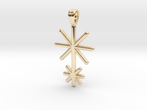 Symbolic 02 [pendant] in 14k Gold Plated Brass
